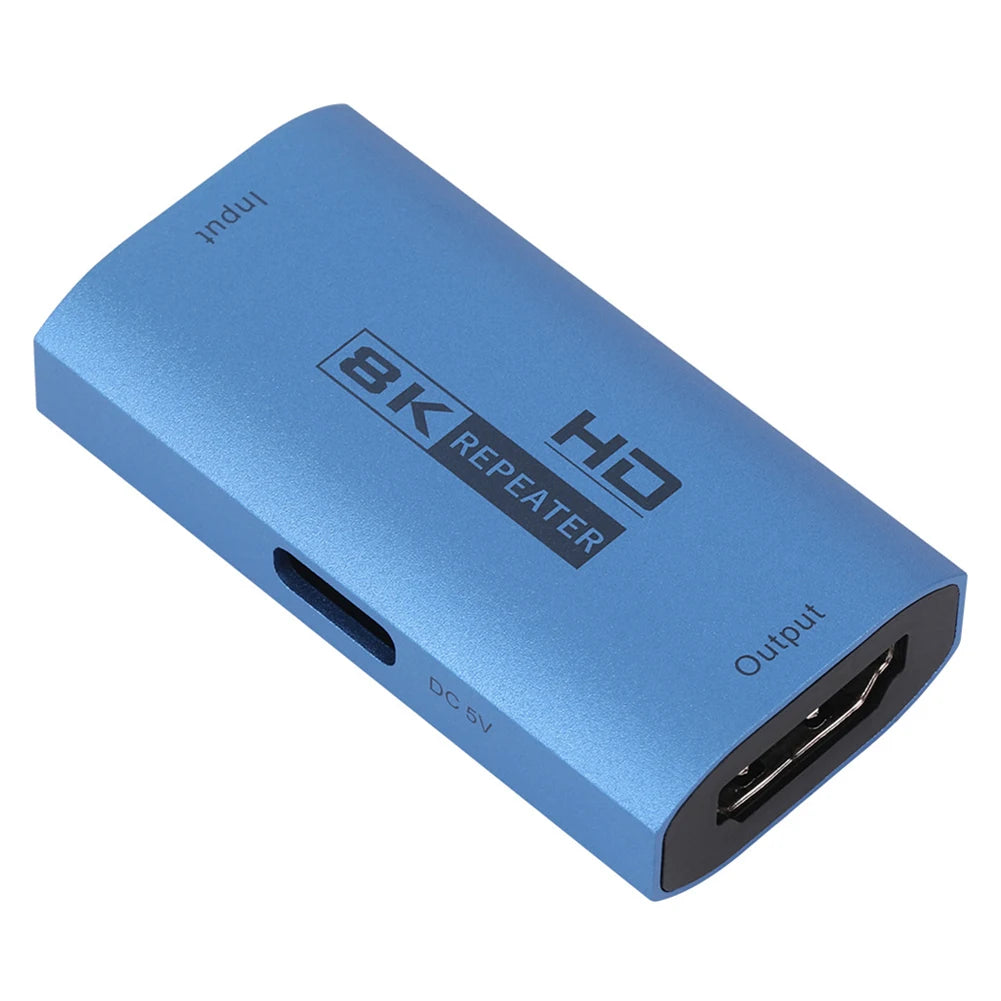 8K Extender Repeater 8K@60Hz HDMI Cable Extender Signal Repeater Amplifier Booster Adapter Hdmi 2.1 HDR 3D Video Converter Oasis Select