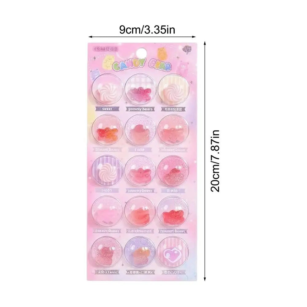 1sheet 3D Creative Space Capsule Cartoon Round Relief Stickers Scrapbooking Diy Journal DIY Cute Stationery Sticker Decor Oasis Select candy random
