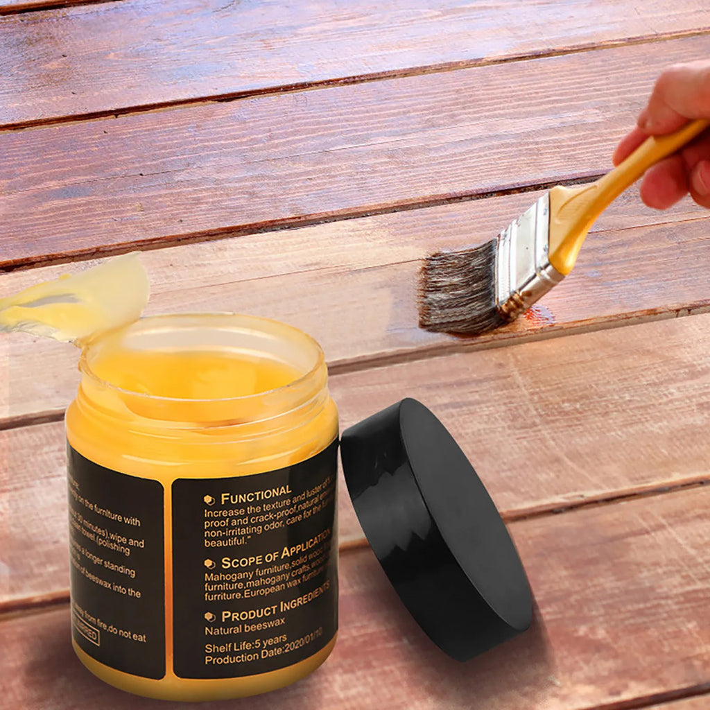 Wood Seasoning Beewax Organic Natural Pure Wax Furniture Care Maintenance Wax Wood Cleaning Polished Complete Solution Cleaning Oasis Select