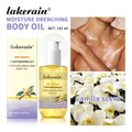 Lakerain Moisture Drenching Body Oil Deeply Hydrating Long Lasting Nourishment Glossy Skin Non-Greasy Cream Flavor Body Oil Oasis Select Body Oil