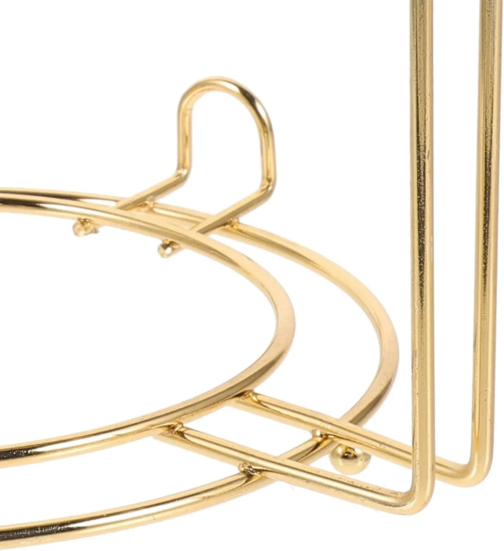 Tea Cup Saucer Display Stand Solid Metal One Piece Countertop Kitchen Cafe Bar Space Saving Organizer Decor Rack Oasis Select