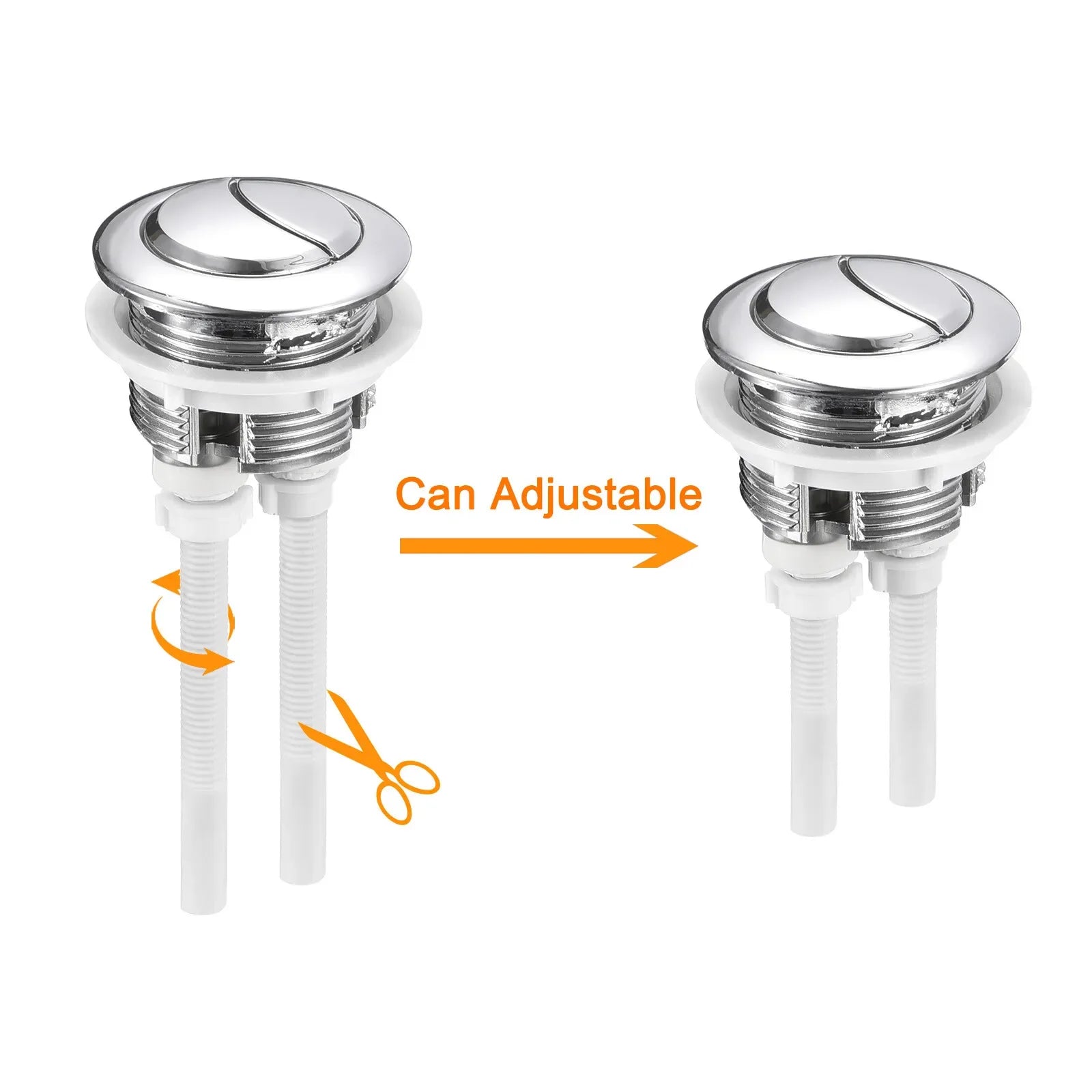 48MM Double Toilet Flush Water Tank Toilet Push Button Parts Accessories Tool Valve Lid Bathroom Toilet Button Accessory WC DIY Oasis Select