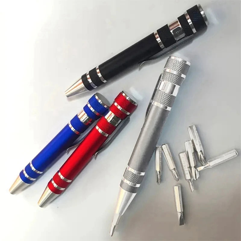WISH 5Pcs Pen Screwdriver Set Aluminum Alloy Pen Type Hand Screw Screwdriver Oasis Select