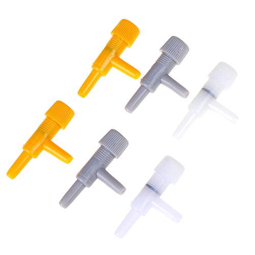 10-Pack Aquarium Air Flow Control Valves | 4mm Air Line Tubing Aquarium Air Valve Oasis Select