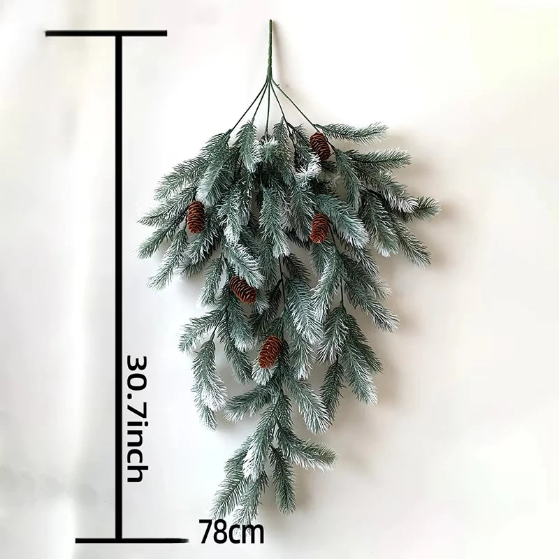 78cm Artificial Pine Christmas Vine Wall Hanging Swag Decor