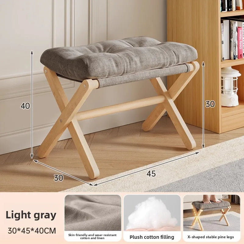 Folding footstool household living room sofa footstool table foot support office footrest workstation foot support Oasis Select black