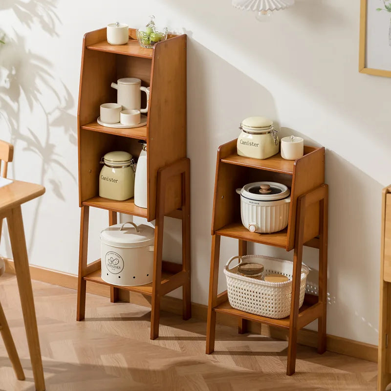 Kitchen rack Floor-to-ceiling multi-layer locker Edge storage cabinet Household multi-functional narrow gap crevice frame Oasis Select