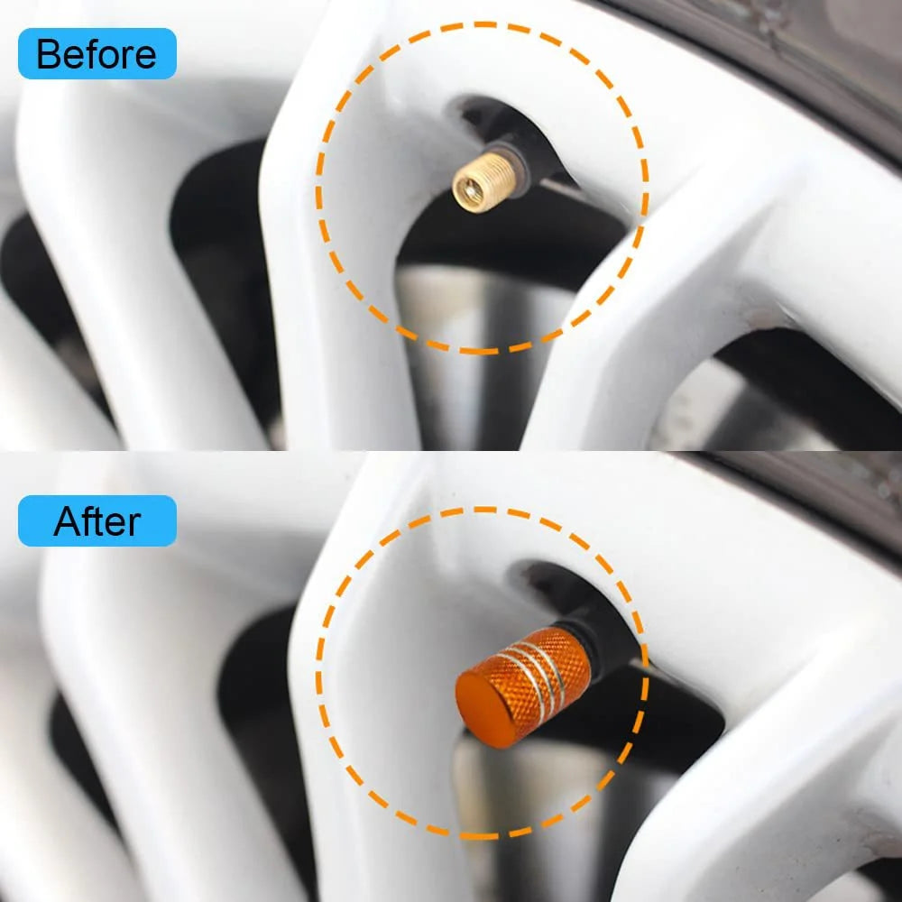Colorful car tires, aluminum alloy colored valve caps, sedan metal valve caps, valve caps Oasis Select