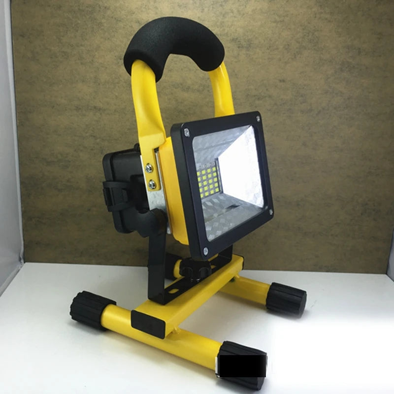 30W Rechargeable LED Floodlight IP65 Portable RGB Work Light