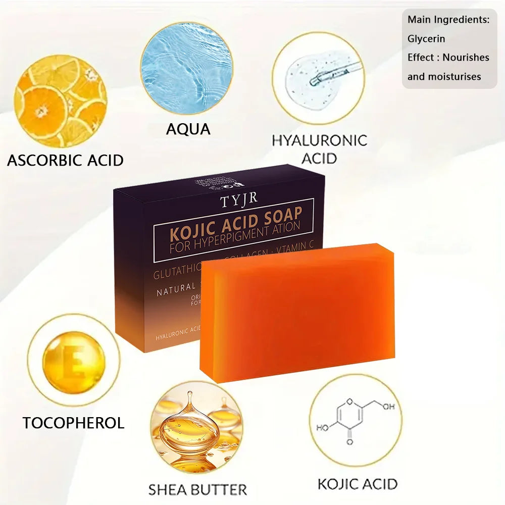 Turmeric Kojic Acid Soap Massage Soap Handmade Soap for Face and Bath for Deep Cleansing, Exfoliation, Body Moisturizing Oasis Select