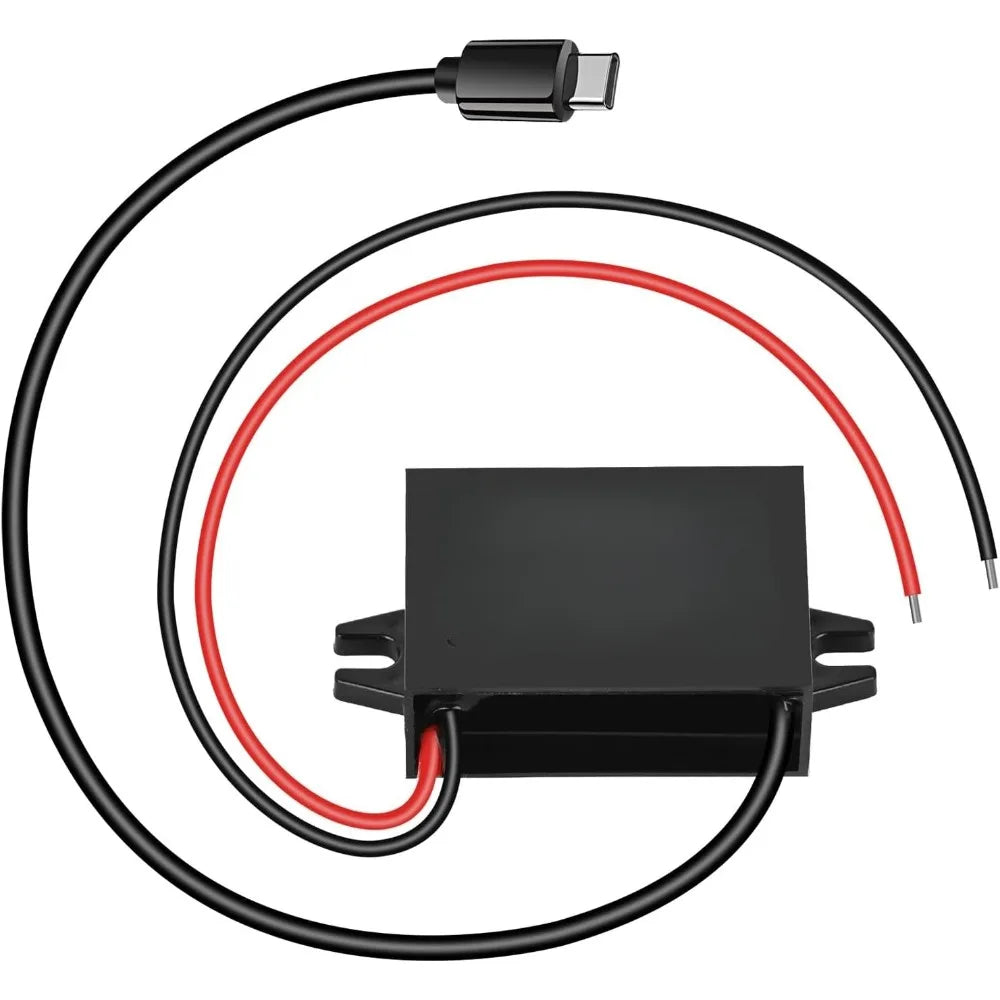 DC 12V/24V To 5V Step Down Converter Type-C Interface 5A IP68 Waterproof Buck Module Power Adapter Compatible With Cell Phones Oasis Select 12V 24V to 5V 5A
