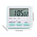Silent Timer Small Digital Clocks Student Bedroom Study Timer Alarm for Kids Adults Boys Girls Classroom Grilling Baking Meeting Oasis Select Green