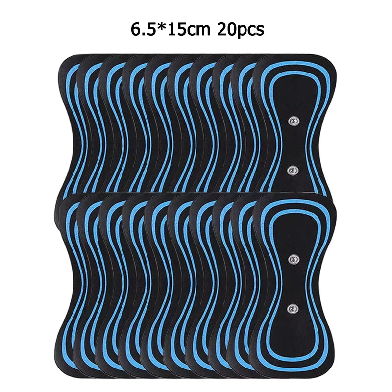 Neck Massager Gel Pads Trainer Hip Exerciser Replacement Slimming Tens Body Massager Patch Muscle Stimulator Sticker Gels Oasis Select 20pcs no host