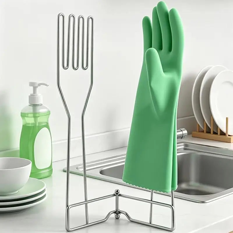 Foldable Kitchen Glove Holder & Drying Drain Rack