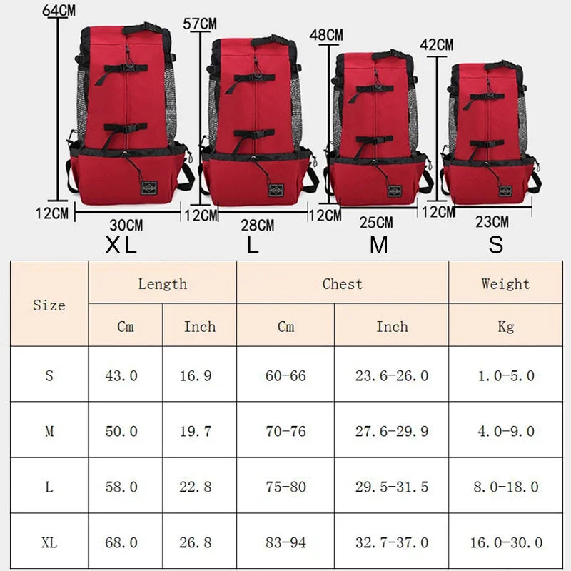 Outdoor Travel Puppy Medium Dog Backpack for Small Dogs Breathable Walking French Bulldog Carrier Bags Accessories Pet Supplies Oasis Select