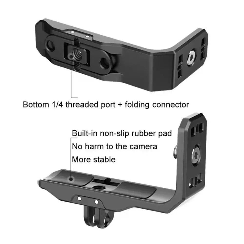 Magnetic Mount Adapter For Insta360X5/4 Horizontal And Vertical Shooting Bracket For Insta X5 Sports Camera Accessories L-Shaped Oasis Select