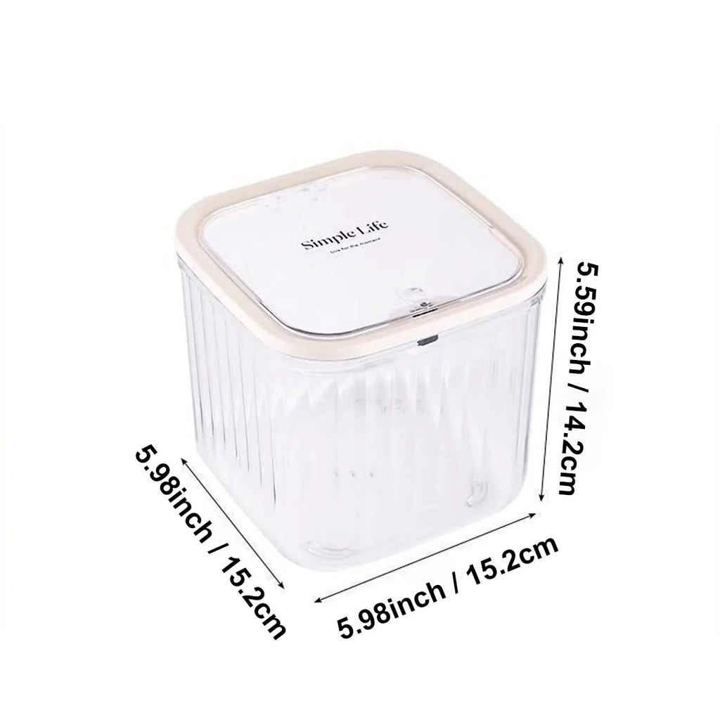 Transparent storage box, laundry bead storage box, storage container for hair rings and hair clips, desktop miscellaneous box Oasis Select Transparent-L