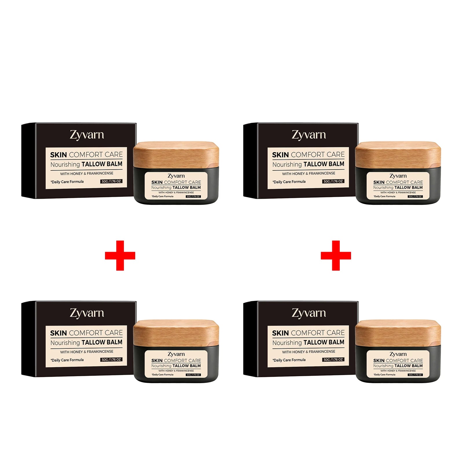 Nourishing Tallow Balm with Honey Repair Skin Barrier Moisturizing Balm for Dry Skin Reduce Redness Moisturizing Face Cream 50g Oasis Select 4pcs