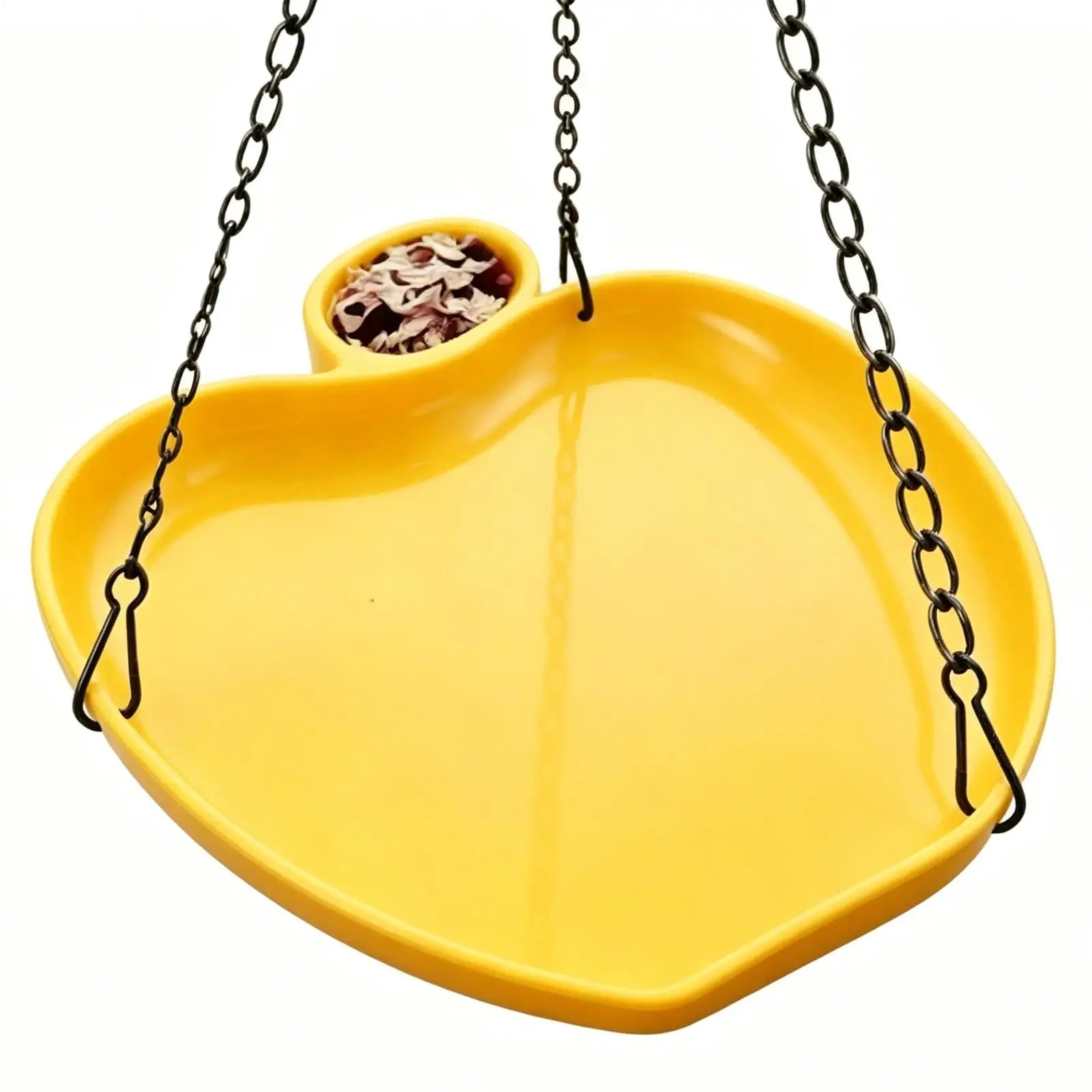 Bird Feeder Hanging Bird Feeding Tray with Fountain Outdoor Bird Drinking Bird Tray with Hook Chain for Garden bird Supplies Oasis Select