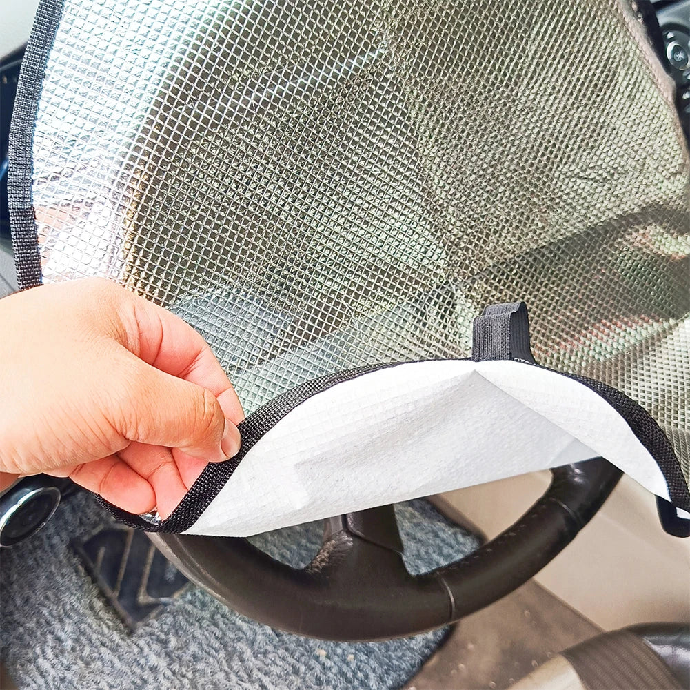Steering Wheel Cover Sun Shade Anti-uv Sun Protection Sunscreen Block UV Rays Cool in Summer for Cars Truck SUV Oasis Select