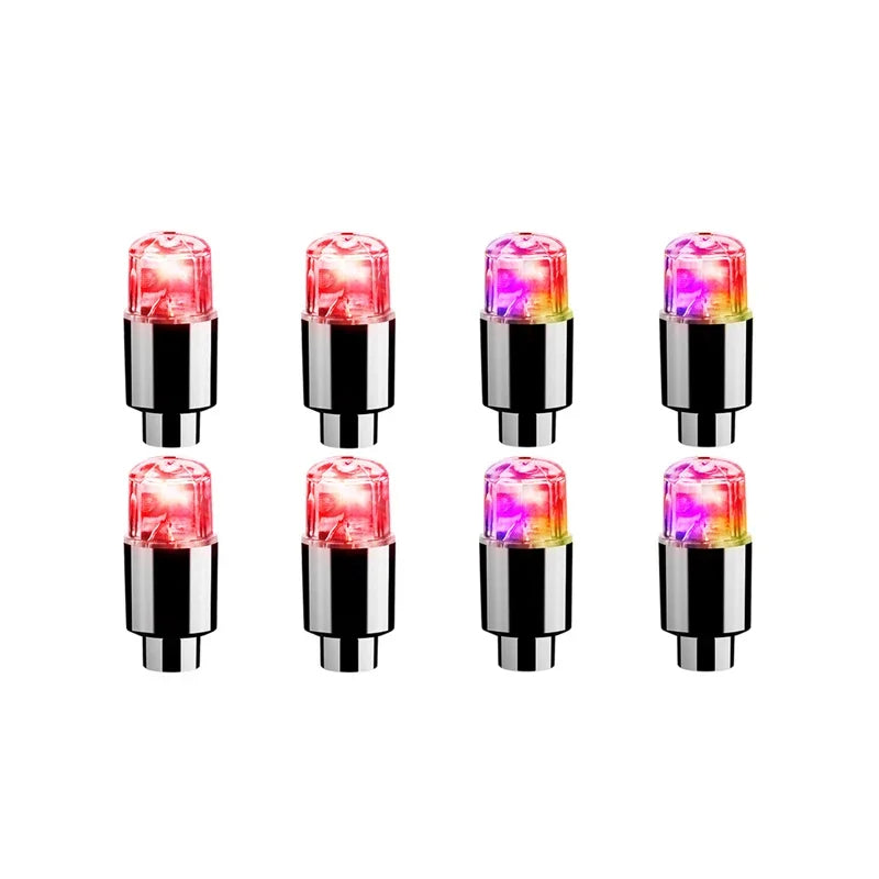 2 4 Tire Valve Cap Lights Durable Car Air Caps Motorcycles Bicycles