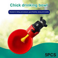 5-Pack Automatic Chicken Waterer Cups | Poultry Drinker Bowls