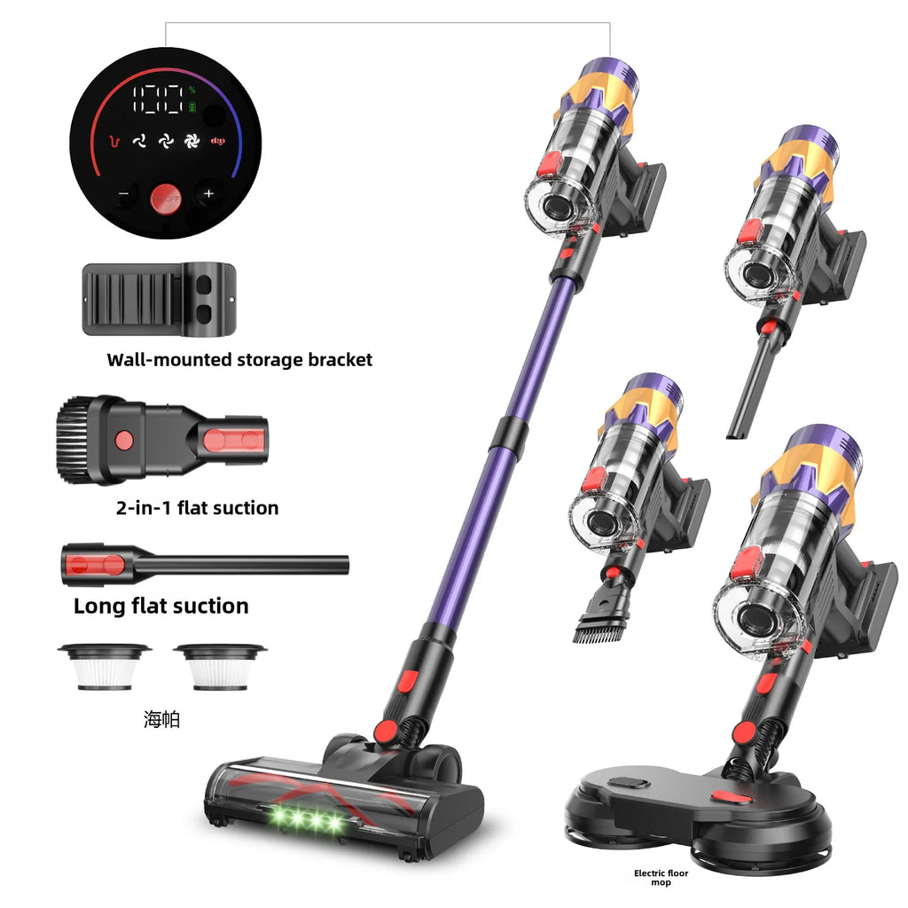 GUOHE 550W Cordless Vacuum & Mop | HEPA Pet Hair Cleaner