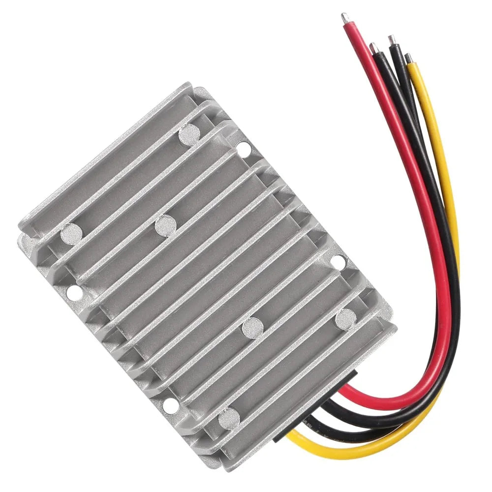 DC 8V-40V to 13.8V 25A Automatic Buck Boost Converter Voltage Regulator Waterproof Power Supply for Golf Cart Club Car LED Light Oasis Select