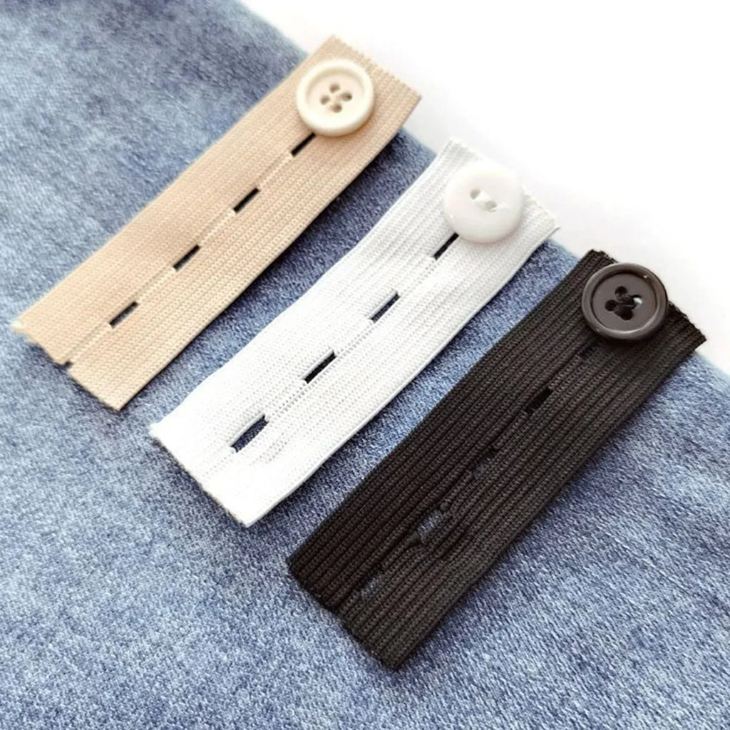 5pcs Pant Extender Belt for Extending Jeans Pants Waist Extender Buttons Pants Adjustable DIY Sewing Supplies Oasis Select