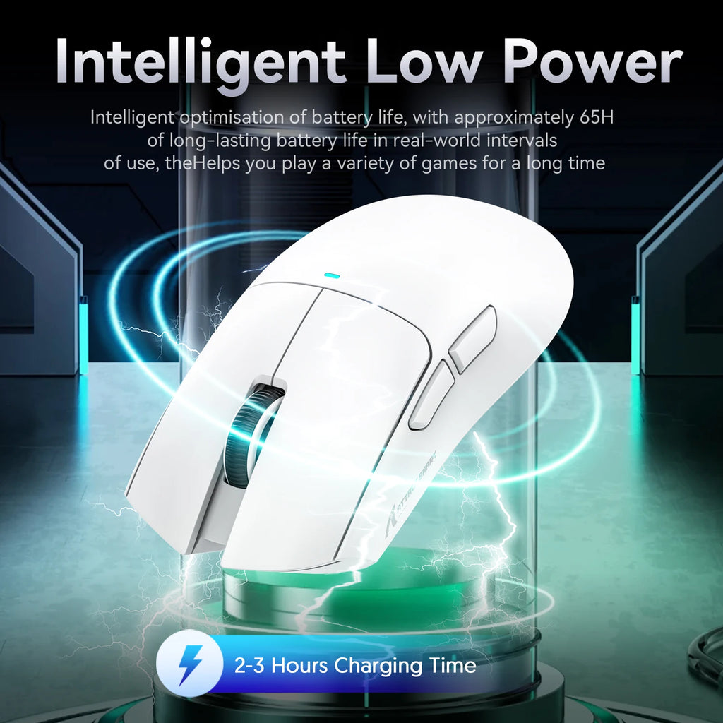 Attack Shark X11 Wireless Gaming Mouse: 3-Mode (2.4GHz/Wired/Bluetooth), PAW3311, 22000DPI, 400IPS, PC Gaming Mouse Oasis Select