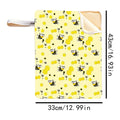 1PC Bread Bags Reusable Beeswax Bread Bags Large Homemade Bread Storage Bags Food Grade Cotton Beeswax Bags Baking storage Oasis Select Yellow