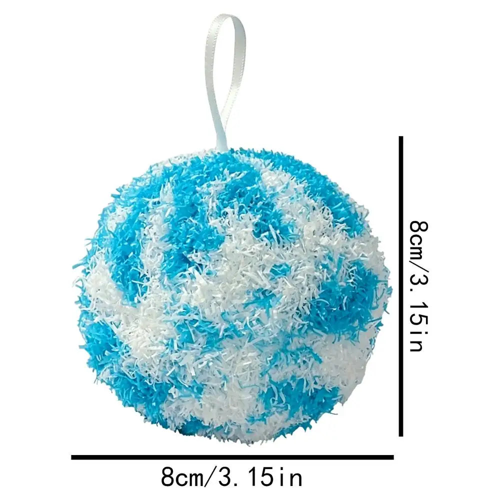 1PC Nano Cleaning Ball for Quick Cleaning Kitchen Stains Colorful Stripes Balls with Hanging Rope Household Cleaning Tools Oasis Select Blue