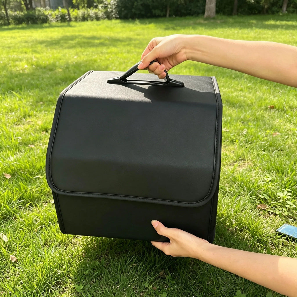 Storage Box PU Leather Multipurpose Collapsible Car Trunk Storage Organizer Car Trunk Organizer Stowing Tidying Auto Accessories Oasis Select