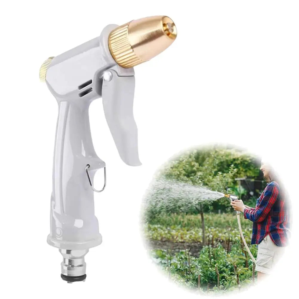 High Pressure Water Spray Gun – Brass Nozzle Garden Hose Sprayer
