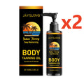Moisturizing Tanning Oil Firm Smooths Even out Face Body Skin Provide Long-Lasting Natural Bronzing Non-greasy Self Tanner Serum Oasis Select 2x100ml boxed 100ml