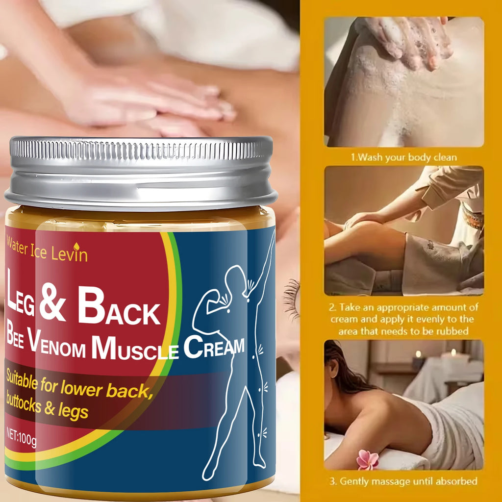 Bee Venom Muscle Cream – Lower Back, Buttocks & Legs Body Muscle Cream Oasis Select