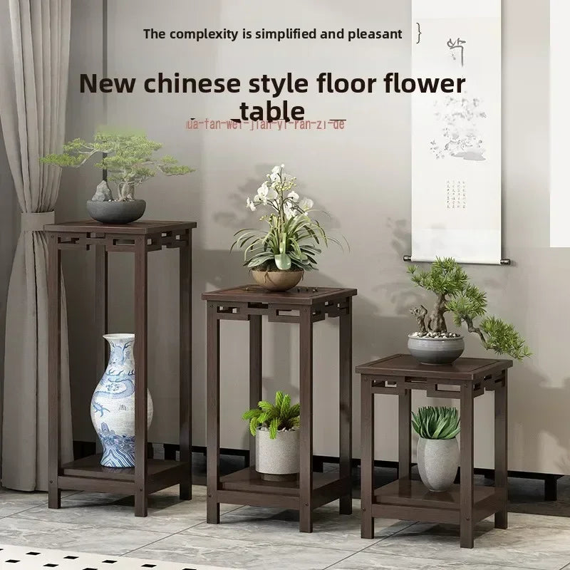Multi-functional Floor-to-ceiling retro flower table Multi-layer flower pot rack Oasis Select