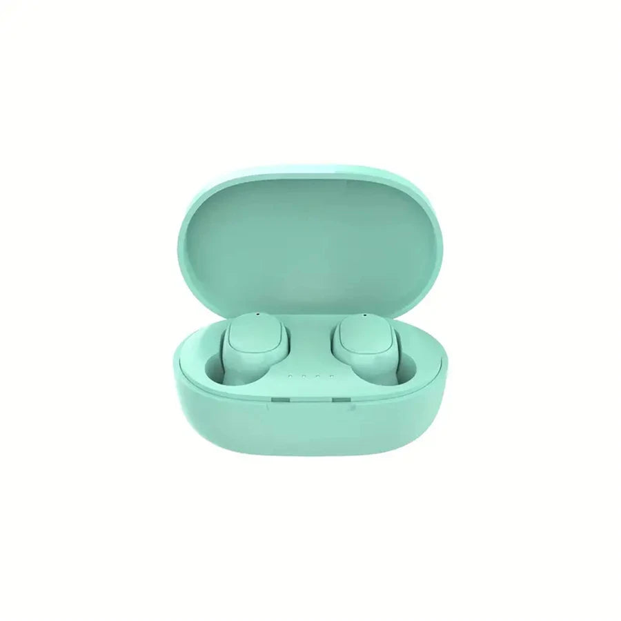 TWS A6S Headset Wireless Earphones Bluetooth Headphones Sport LED Display Touch Stereo Fone Bluetooth Earbuds for Xiaomi Huawei Oasis Select Green