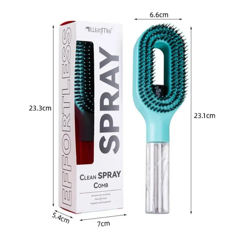 1PC Refillable Liquid Spray Hair Brush, Anti-static Soft Bristle Comb, Hair Styling & Massage Comb for Home Use Oasis Select