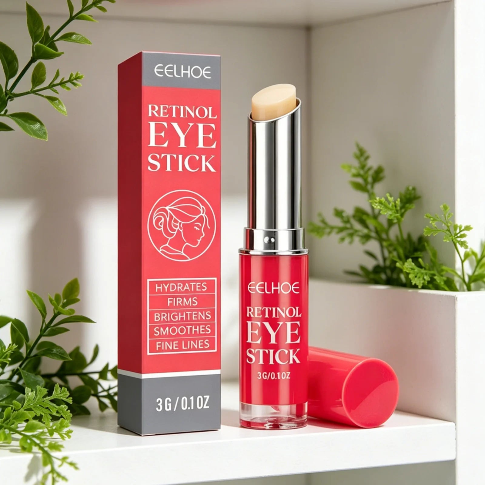EELHOE Retinol Eye Stick Prevents Dry Skin Smooth Revitalizes Hydrates Eyes Deeply Nourishing Gentle Dark Circle Corrector Stick Oasis Select