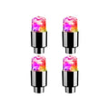 2/4/8Pcs Tire Valve Cap Lights Durable Tire Lights For Car Air Valve Caps With Lights For Motorcycles Bicycles Electric Vehicles Oasis Select 4Pcs Colorful