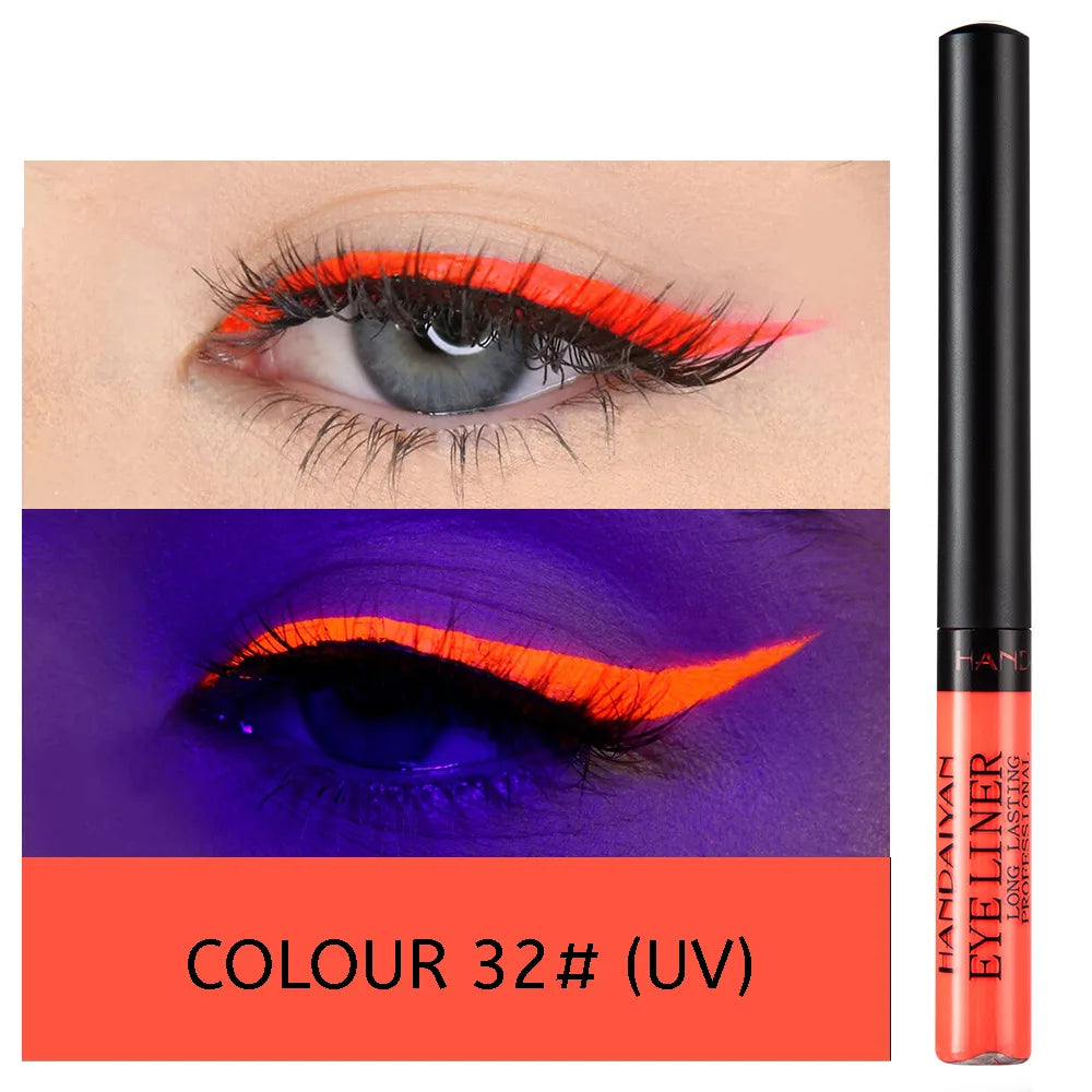 Handaiyan Neon UV Glow Liquid Eyeliner – Waterproof Matte