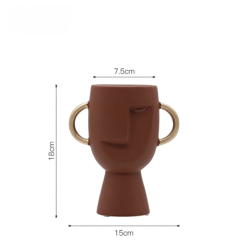 Modern Minimalist Alien Symbols Vase Homestays Hotel Simple Decor Room Decoration Flower Vase Home Decor Oasis Select 565