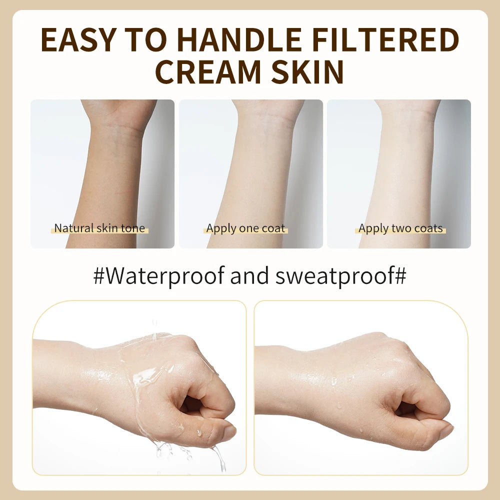 Rapid Whitening Body Foundation with Avocado - Moisturizing Even Skin Tone Concealer ,Smooths Dry Skin Body Lotion/Cream Oasis Select