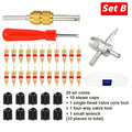 Car Bicycle Slotted Handle Tire Valve Stem Core Remover Screwdriver Tire Repair Install Tool Kit Auto Motorcycle Accessories Oasis Select Set B
