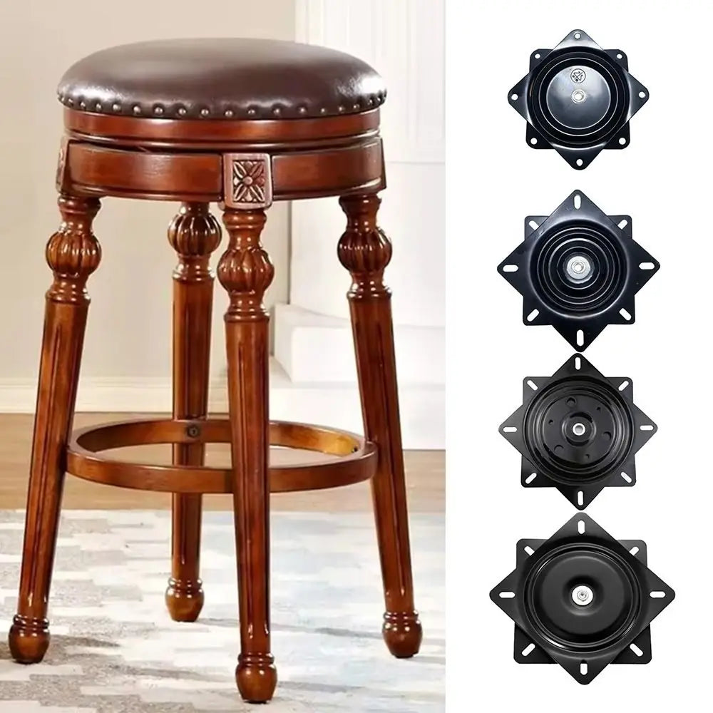 360° Steel Swivel Plate – Universal Bar Stool Turntable