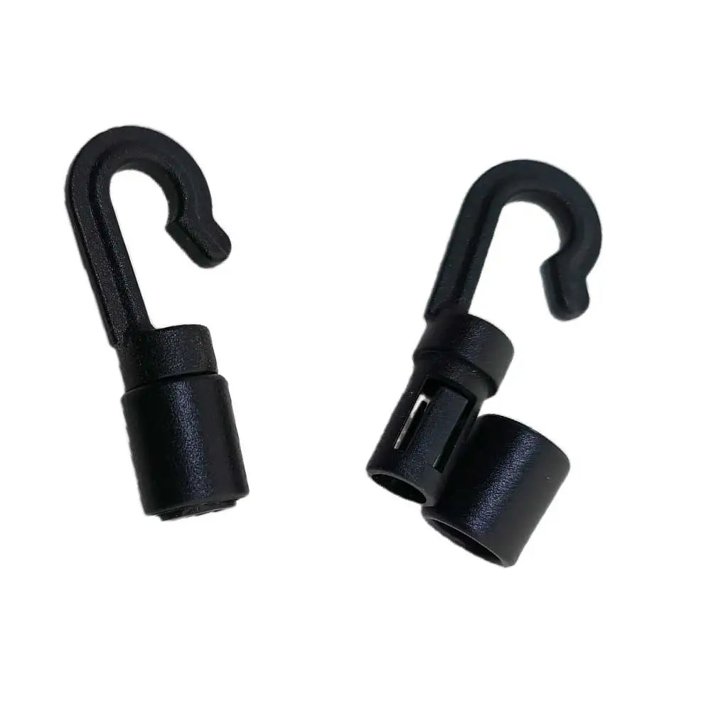 10/30pcs Kayak Bungee Shock Cord Hook For 6mm Diameter Rope Cargo Net Hooks Shock Absorbing Cord Hooks Kayak Replacement Oasis Select