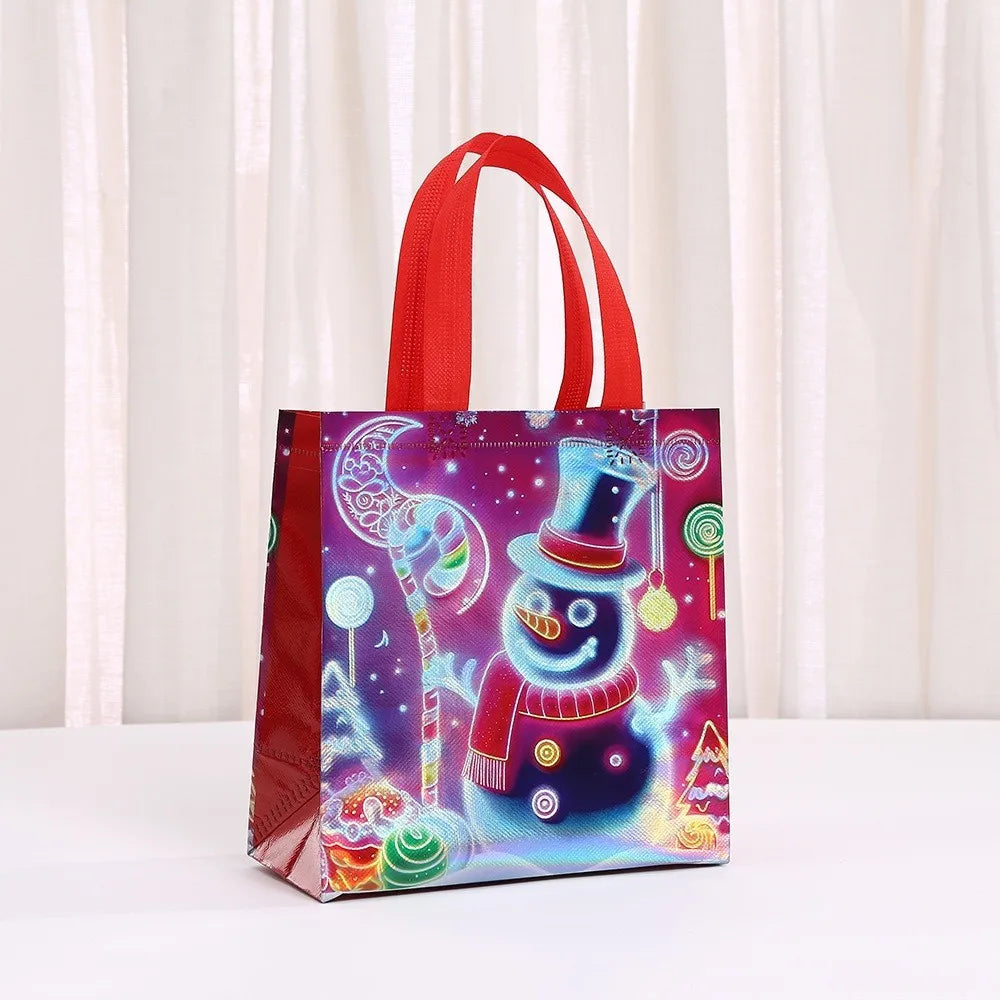Christmas Non-Woven Tote Bag | Kids Gift & Reusable Storage