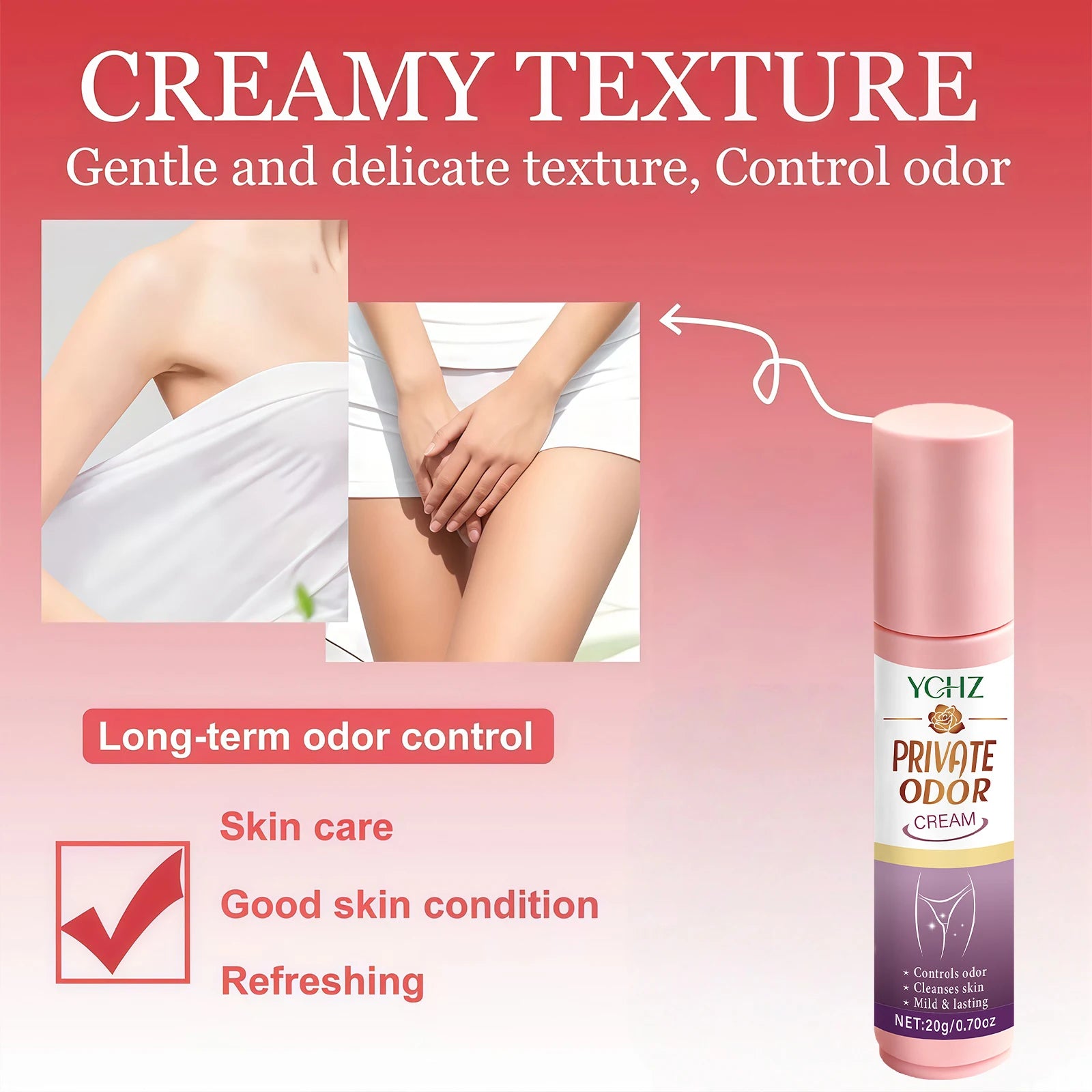 YCHZ Women's Intimate Deodorant Cream – Fresh Fragrance 20g