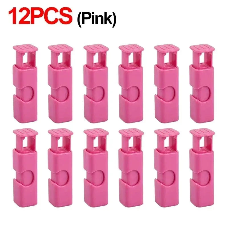 12-Pack Reusable Bread & Snack Bag Clips – Fresh Food Seal Bag Clips Oasis Select 12PCS PINK